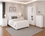 Complete Bedroom Furniture Package – Bed, Wardrobe & Drawers - Image 2