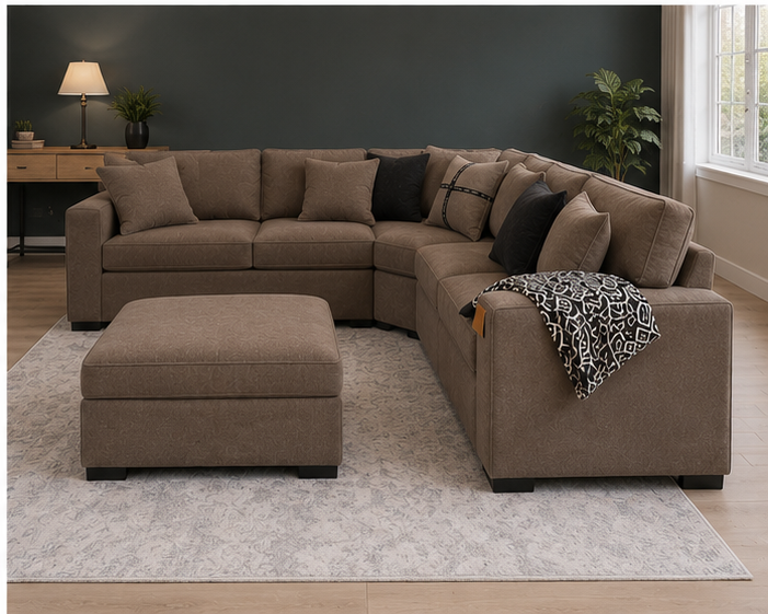 right_view_brown_sofa_newbg Dylan 6 Seater Corner Sofa Set - Image 1
