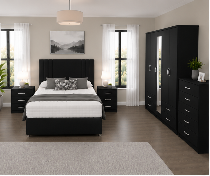 All-in-One Bedroom Furniture Package with Matching Essentials