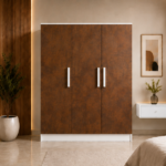 3 Door Wooden Wardrobe for Modern Homes