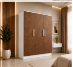 3 Door Wooden Wardrobe for Modern Homes - Image 4