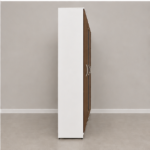 6 Door Wardrobe Closet with Mirror Panels - Modern Storage Unit - Image 5