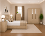 Modern Bedroom Masterpiece -  Crafted with Premium Materials -Elegant Design with Smart Storage - Image 3