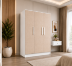 Premium Quality 3 Door Wooden Almirah Design - 3 Door Wooden - Image 2