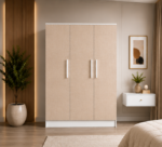Premium Quality 3 Door Wooden Almirah Design - 3 Door Wooden