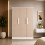 Premium Quality 3 Door Wooden Almirah Design - 3 Door Wooden