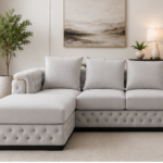 Serenity Luxe Corner Lounge - Moonlight Ivory Sectional Sofa