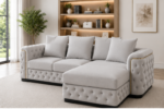 Serenity Luxe Corner Lounge - Moonlight Ivory Sectional Sofa - Image 3