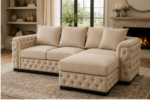 Champagne Comfort Chaise Lounge - Ivory Cloud Sectional Sofa - Image 3