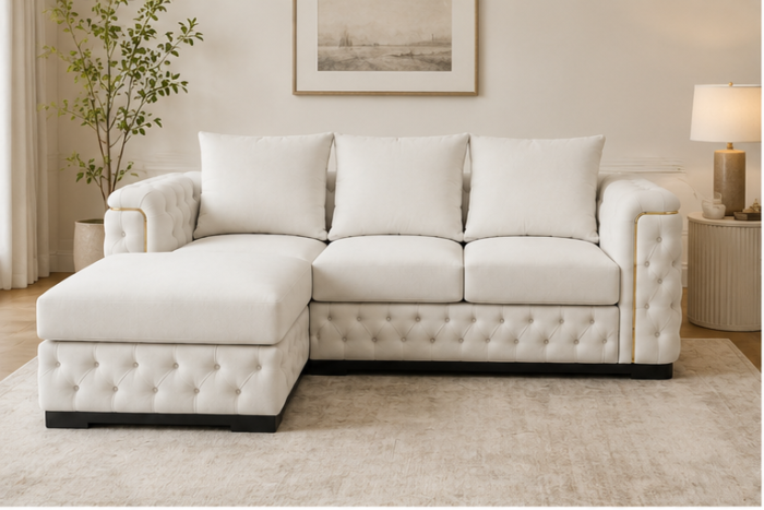 Alpine Luxe Corner Lounge - Ivory Bliss Sectional S