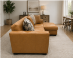 Dylan Premium 4 Seater Leather Sofa - Image 2
