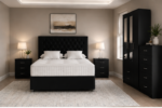 Premium Double Bed Room Package with 3 Door Mirrored Wardrobe and Storage Chest - Image 5