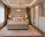 Luxury 6 Door Wardrobe Bedroom Furniture Set with Chest of Drawers & Bedside Tables - Image 5