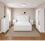 Elegant Bedroom Suite Featuring Bed, Wardrobe & Nightstands - Image 5