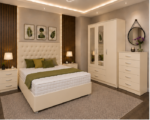 Premium Bedroom Furniture Set – 3 Door Wardrobe, Chest of Drawers & Side Tables - Image 2