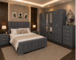 Premium Luxury Bedroom Set with 6 Door Wardrobe - Image 5