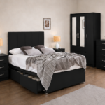 Elegant Black Bedroom Furniture - Drawer Bed, Wardrobe & Chest Drawers