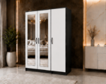 Modern 3 Door Wardrobe with Full-Length Mirror - Image 3