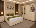 Premium Bedroom Furniture Set – 3 Door Wardrobe, Chest of Drawers & Side Tables - Image 4