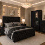 Aesthetic Bedroom Set with 2 Door Wardrobe, 5 Drawer Chest and Side Tables