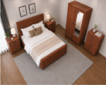 Elegant Modern Bedroom Suite with Upholstered Bed Frame - Image 4