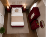 Stylish Bedroom Set - Upholstered Bed, Wardrobe & Side Tables - Image 5