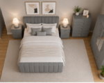 Modern Bedroom Furniture Collection - Elegant Bedroom Set with Wardrobe - Image 2