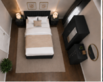 Elegant Black Bedroom Furniture Set - Smart Storage Wardrobe, Chest of Drawers & Modern Design - Image 5