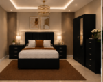 Luxury 2 Door Wardrobe Bedroom Set with Chest of Drawers & Bedside Tables - Image 5