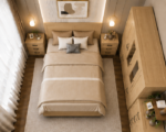 Elegant oak Bedroom Set Including Wardrobe, Chest of drawers & Bedside tables - Image 4