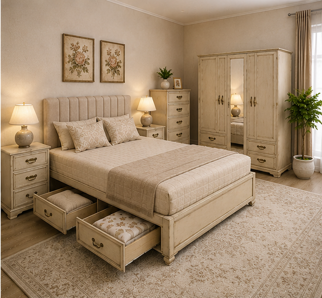 vintage_bedroom_2 (1) Home Comfort Bedroom Package with Coordinated Pieces - Image 1
