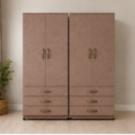 Premium 4 Door Bedroom Wardrobe with 6 Drawers - Modern 4 Door Wardrobe with 6 Bottom Drawers