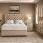 Stylish Master Bedroom Set Featuring Double Bed, 3 Door Wardrobe and Bedside Cabinets