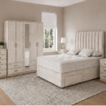 Premium Vintage Bedroom Suite - 5 Door Wardrobe and Bottom Drawers