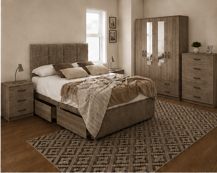 vintage_view_2 Premium Bedroom Furniture Set - Luxury Bedroom Furniture Collection - Image 1