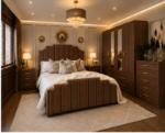 Elegant Bedroom Furniture Set with Large Storage 4 Door Wardrobe - Image 3