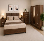 Spacious Bedroom Arrangement with Multi-Storage Design - Image 3