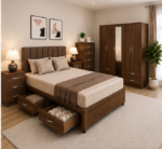 Spacious Bedroom Arrangement with Multi-Storage Design - Image 4