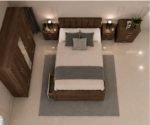 Complete Modern Bedroom Suite with Bed, Wardrobe and Storage Furniture - Image 3