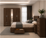 Complete Modern Bedroom Suite with Bed, Wardrobe and Storage Furniture - Image 2