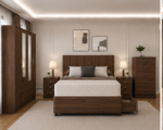 Elegant Master Bedroom Set with 4 Door Wardrobe and 5 Drawer Chest - Image 5