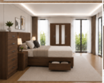 Elegant Master Bedroom Set with 4 Door Wardrobe and 5 Drawer Chest - Image 2