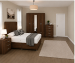 Modern Living Bedroom Collection with Bed and Storage Units - Image 2