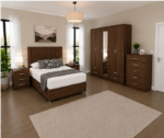Modern Living Bedroom Collection with Bed and Storage Units - Image 4