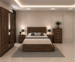 Complete Modern Bedroom Suite with Bed, Wardrobe and Storage Furniture - Image 5