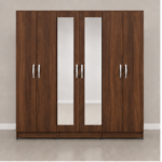6 Door Full-Length Mirror Wardrobe - Premium Storage 6 Door Wardrobe