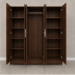 6 Door Full-Length Mirror Wardrobe - Premium Storage 6 Door Wardrobe - Image 3