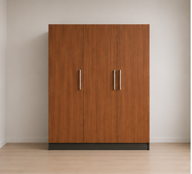 wardrobe3_part_1 Premium 3 Door Wardrobe with Spacious Storage - Modern Bedroom Organizer - Image 1