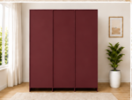 Luxury 5 Door Wardrobe with 4 Storage Drawers - 5 Door Wooden Wardrobe - Image 4