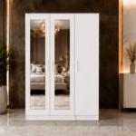 Premium Three Door Bedroom Wardrobe with Two Mirrors